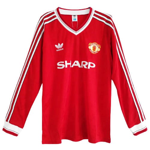 Tailandia Camiseta Manchester United 1st ML Retro 1986 Rojo